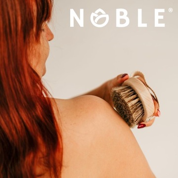 Антицеллюлитная сухая массажная щетка Tampico Natural Agave NOBLE