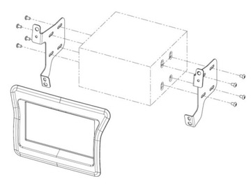 Рамка магнитолы 2 DIN Nissan NV400, Opel Movano B, Renault Master III 2010 г.в.