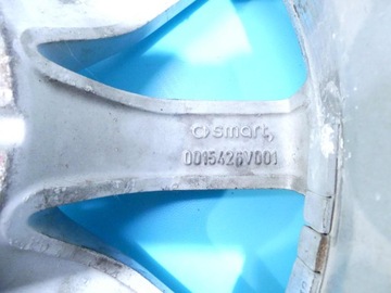 4X ALU RÁFKY ŠPUNTY SMART FOURTWO I 98-07 R15 3X112