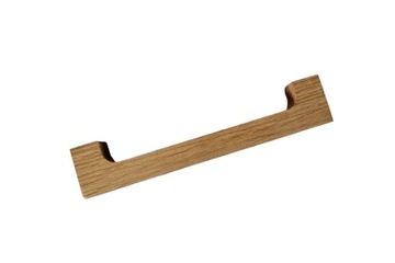 Uchwyt meblowy z drewna, 160mm, drewniany, dąb, kanciaste, dębowe drewniane