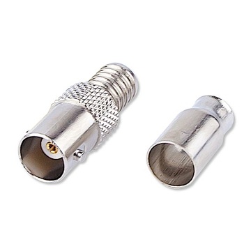GNIAZDO BNC ZACISKANE NA KABEL RG6 75 OHM METAL