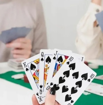 ИГРОВЫЕ КАРТЫ НАБОР ПОКЕРНЫХ КАРТ Рамми ТЫСЯЧА СОЛИТУДА КАРТЫ 2xКОЛАДА 54 ШТ.