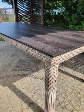 Stół Kettler Cubic + Blat Kettler HPL Sand/Anthraz