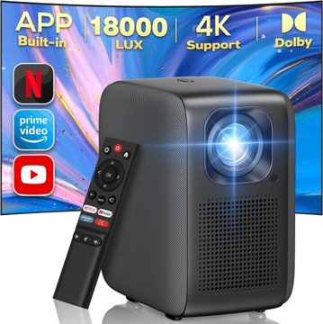 iZEEKER iPL610 | PROJEKTOR RZUTNIK | NETFLIX WiFI BT Android TV | 4K FullHD