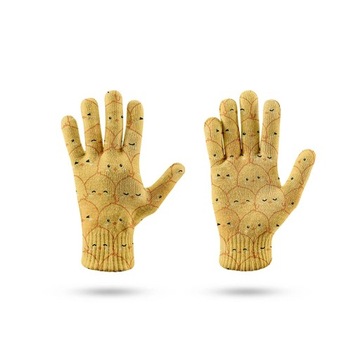 Panda Printing Women Men Gloves Winter Anti-Skid