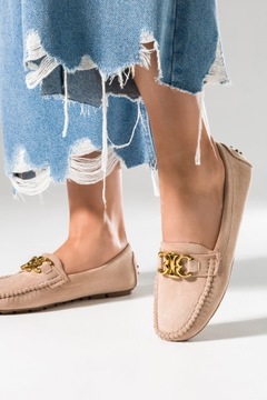 ЖЕНСКИЕ БЕЖЕВЫЕ МОКАСИНЫ НА ПЛОСКОЙ ПЛОСКОЙ ПЛОСКОЙ ПЛОСКОЙ ПЛОСКОСТИ, МОДНЫЕ ДЕКОРАТОРЫ, ЛЕГКИЕ СЛИПОНЫ, размер 36