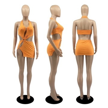 2023 Summer New Halter Dresses Sexy Slim Women's D