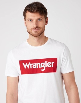 WRANGLER LOGO TEE MĘSKI T-SHIRT KOSZULKA NADRUK S