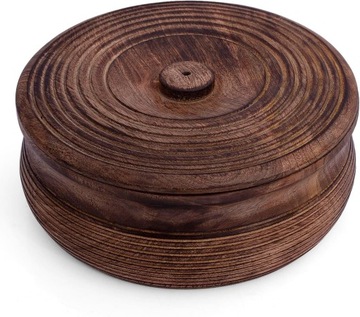 Деревянная лепешка ручной работы и грелка роти 22 х 8 см