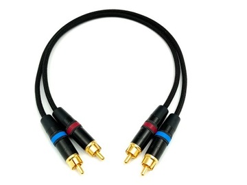 RCA INTERCONNECT - RCA CANARE L-4E5C 30 см, ручная работа