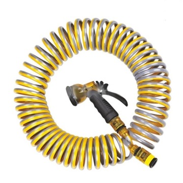 Wąż ogrodowy spiralny EXPERT LINE komplet pistolet