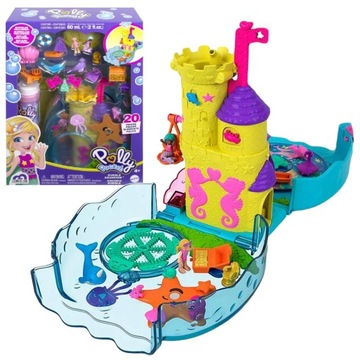 POLLY POCKET BĄBELKOWE AKWARIUM ZESTAW LALKI AKCESORIA HHH51 MATTEL