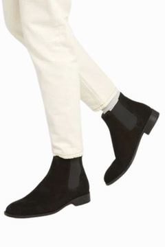 BOTKI DAMSKIE SZTYBLETY ZAMSZ 38