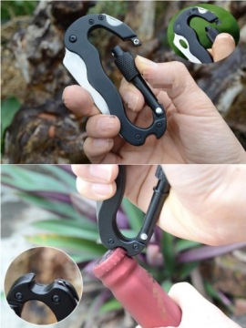 МУЛЬТИТУЛ ПИЛА БРЕЛОК Карабин НОЖ ВЫЖИВАНИЯ