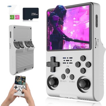 Gamepad Přenosná Retro Konzole R40S 256GB 30000 Her 3,5" Ips Bílá