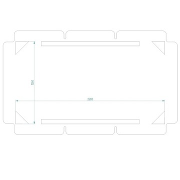 467001 КРЫША ПАТИО ДЛЯ САДОВЫХ КАЧЕШЕЙ 228 x 126 СМ