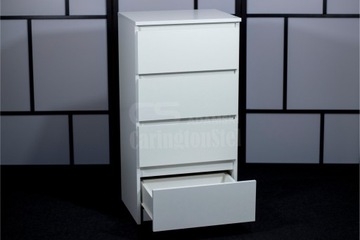 Комод 50 см, 4 ящика, белый
