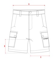 Мужские шорты Alpinus Terminio, ЧЕРНЫЕ, XXL