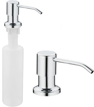 DOZOWNIK DO PŁYNU do naczyń mydła ZLEWOZMYWAKA ZLEWU CHROM 350ml