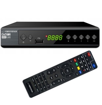 ESPERANZA TUNER CYFROWY DVB-T2 H.265/HEVC EV111P