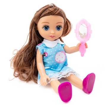 LITTLE GIRL Кукла Kaibibi Брюнетка + 2 платья Сумочка-расческа