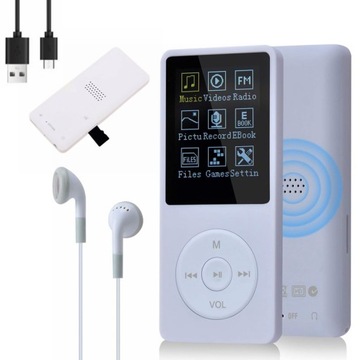 Odtwarzacz MP3 WMA 16GB Dyktafon SŁUCHAWKI GRATIS