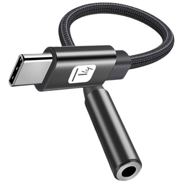 Techly Przejściówka Adapter Audio USB-C do Słuchawek Mini Jack 3.5 mm z DAC