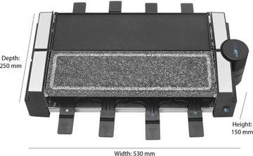 НЕМЕЦКИЙ ЭЛЕКТРИЧЕСКИЙ СТОЛ РАСШИРЯЕМЫЙ РАКЛЕТ-ГРИЛЬ БЕЗ ДЫМА XXL