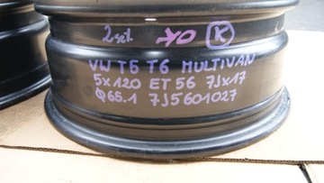 DISK OCELOVÝ VOLKSWAGEN OE 7.0" X 17" 5X120 ET 56