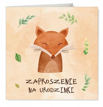ZAPROSZENIA na Roczek Urodziny KOPERTY 10 szt.