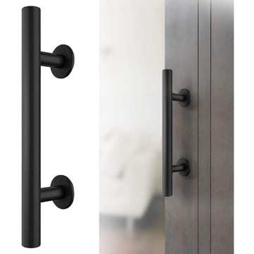 UCHWYT KLAMKA DO DRZWI PRZESUWNYCH CZARNY LOFT