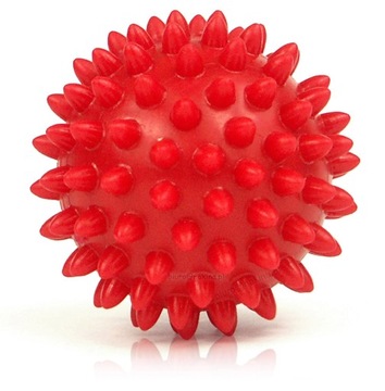 Piłka do rehabilitacji JEŻYK średnica 6,6 cm Czerwona