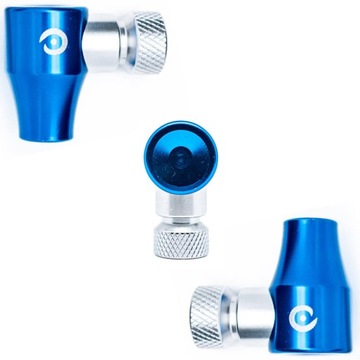 Pompka na Naboje CO2 MOMUM Quick Inflator-Kompaktowa, Lekka i Szybka-Blue