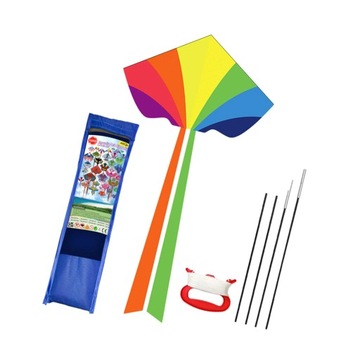 Большой гигантский воздушный змей играет с воздушным змеем в канун Рождества.