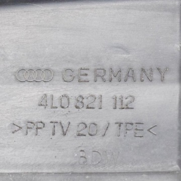 AUDI Q7 4L PŘEDNÍ PRAVÝ BLATNÍK GUM. TĚSNĚNÍ 4L0821112 2006