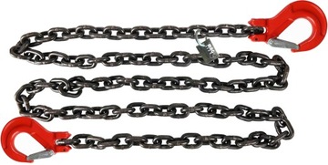ODCIĄG ŁAŃCUCHOWY Z HAKAMI 40kN 4T Ø 8mm L=1,5m CE