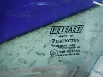 FIAT GRANDE PUNTO HB 5D SKLO (OKNO) DVEŘNÍ LEVÝ PŘEDNÍ