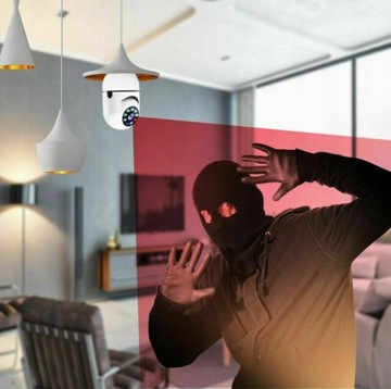 Wi-Fi-камера с лампочкой, IP-камера безопасности