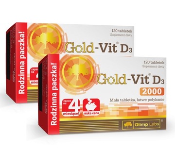 OLIMP GOLD-VIT D3 2000 240tab EKONOMICZNE WITAMINA