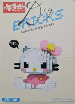 Фигурка кота Hello Kitty Sanrio Blocks, большая коробка