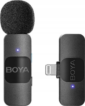Bezprzewodowy mikrofon BOYA BY-V1 2.0 2,4 GHz złącze Lightning