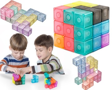KOSTKA LOGICZNA SORTER MAGNETYCZNA UKŁADANKA