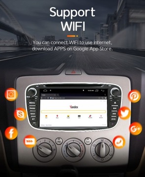 RADIO ANDROID 11 FORD FOCUS MONDEO GALAXY 2DIN 32G