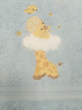 Рушник Дитячий 50x90 Жираф Синій Бавовна 450 г Eurofirany BABY 41