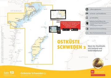 Pakiet map Satz 12: Ostküste Schweden 2