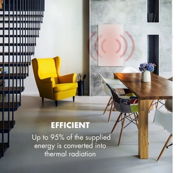 Инфракрасный настенный обогреватель 600 Вт.