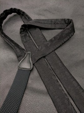 СПЕЦИАЛЬНОЕ ПРЕДЛОЖЕНИЕ! ЧЕРНЫЕ подтяжки для брюк с ШЕЛКОВЫМИ пуговицами