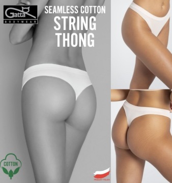 Stringi Gatta String Thong Light Nude, beżowe L