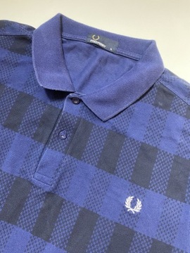 FRED PERRY ORYGINAL GRANATOWA SPORTOWA KOSZULA XL