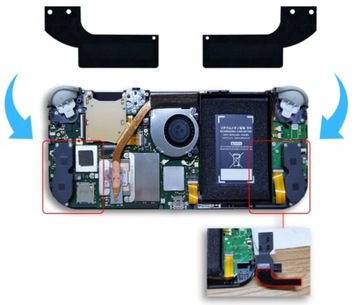 ПЫЛЕЗАЩИТНЫЕ НАКЛЕЙКИ ВИБРАЦИЯ ДВИГАТЕЛЯ NINTENDO SWITCH LITE